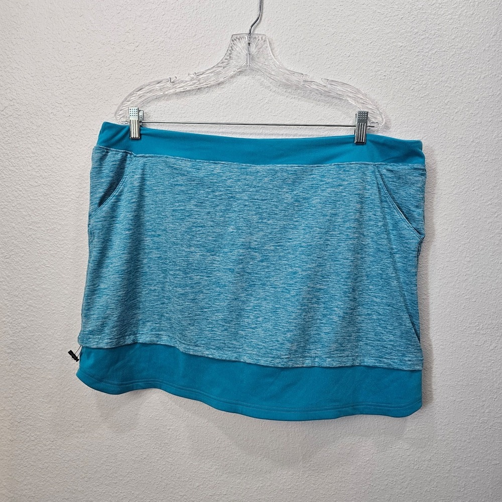Adidas Puremotion Heathered Blue‎ Skort Women's Size XL